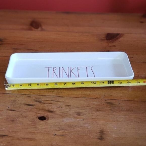 NWOT Rae Dunn "TRINKETS" Ceramic Tray - Picture 3 of 6